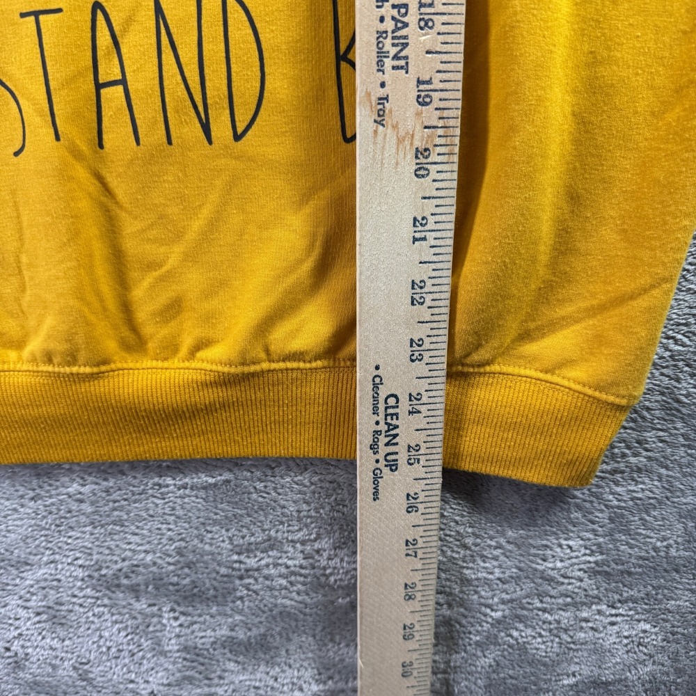 Disney Winnie The Pooh Sweatshirt Womens Medium Yellow Crew Neck Pullover - Picture 8 of 10